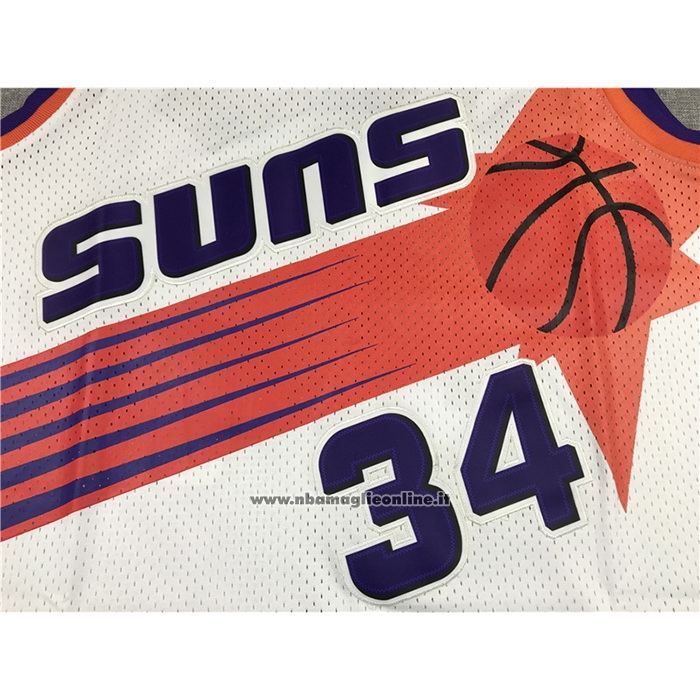 Maglia Phoenix Suns Charles Barkley #34 Mitchell & Ness 1992-93 Bianco